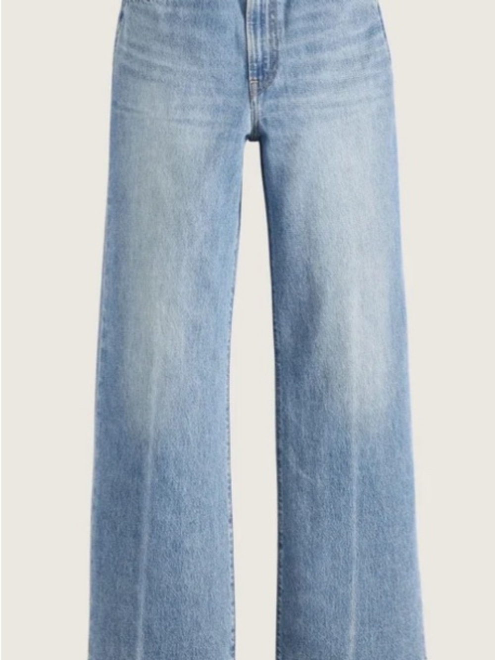 Levi's Light Blue Ribcage Wide-Leg Jeans 25W 32L
